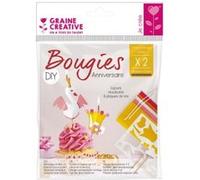 Kit DIY Bougies d'anniversaire - Princesse - 2 pcs Multicolore G