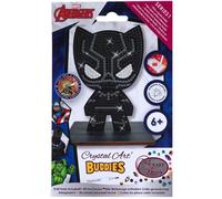 Kit DIY Crystal Art - Crystal Art - Figurine Black Panther - 11 cm - Blanc - Support en bois inclus