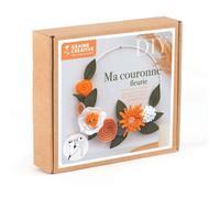 Kit DIY feutrine - Graine Creative - Ma couronne fleurie - 20 cm - Mixte - Décoration fait-maison