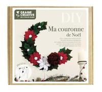 Kit DIY feutrine - Ma couronne de Noël - Ø 20 cm