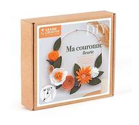 Kit DIY feutrine - Ma couronne fleurie - 20 cm