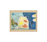 Kit DIY - GRAINE CREATIVE - Sac dinosaure - Flex thermocollant - Gabarits papier - Métal fluo