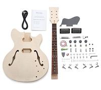 Kit DIY Guitare Électrique Semi-Hollow Rocktile HB-Style - touche en palissandre, corps en paulownia avec sustainblock, manche en érable à coller - 2 humbucker