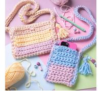 Kit DIY initiation crochet - Sacoche et pochette téléphone - 2 pcs