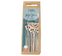 Graine créative – Kit DIY macramé Ma déco Coquillage – Écru – 22 x 55 cm