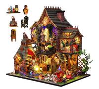 Kit DIY Maison Miniature en Bois à Assembler - Maquette Miniature Créative, Décoration Artisanale, Cadeau pour Adultes et Adolescent