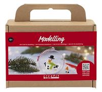 Kit DIY modelage - Boule de Noël - Bonhomme de neige