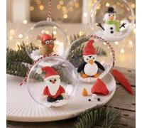 Kit DIY modelage - Boules de Noël - Figurines de Noël
