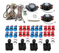 Kit DIY pour construire 3 côtés Cocktail Arcade Game Machine 2 joueurs Retro Pandora's Box Saga DX Plus 3000 Horizontal + 516 Jeux verticaux, Jamma PCB, USB Trackball, Support 15Khz CRT VGA HDMI 1280P