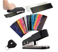 Kit DIY pour Médiators de Guitare Outil Portable avec 25 Bandes et Support | Créez Vos Propres Médiators de Guitare Pour Passionnés Guitaristes Bassistes Pratique Quotidienne Performances Live