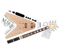 Kit DIY Rocktile FV Guitare Électrique - Kit "Do-it-yourself" Style FV - Corps : Acajou - Manche : Acajou collé - Touche : Blackwood