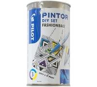 Kit DIY textile - PILOT - Pintor bag + marqueurs