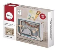 Rayher Boîte cadeau en bois 3D Baby FSCMixCred Nature 11,5 x 8,5 x 5 cm