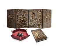 Kit DND Jeu de Rôle - Écran Dungeon Master, Carnet A5, 7 Dés, Piste à Dés