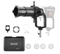 Kit d'objectif 50° pour Aputure Spotlight Mount II - Modificateur de Projection ellipsoïdal Compatible avec Storm 400x, 700x ; Amaran Halo 600x, 300x, 200x ; et Ray 360c, 660c