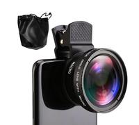 Kit D'objectif D'appareil Photo De Téléphone - Grand Angle 0,45x Et Macro 15x | Clip Universel Sur Objectif Mobile Externe HD | Fixation De Lentilles Optiques En Aluminium Pour L'utilisation De Voyage