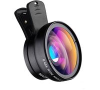 Kit d'objectif de caméra pour smartphone - ESTAMPILLE - 0 45X grand angle - 12 5X macro - Clip universel
