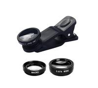 Kit d'objectif de la caméra de téléphone - LEGLES Clip- 3-en-1 pour Les Smartphones | Lens Fisheye 180 ° + lentille Macro 10x + 0,67x lentille Grand Angle | Attachement de l'objectif téléphonique u
