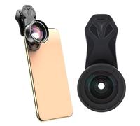 Kit D'Objectif de la Caméra de Téléphone, Objectif Macro 10x, Grand Angle de 120 °, Clip de Téléphone sur la Lentille pour la Photographie du Smartphone