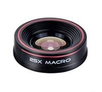 Kit d'objectif de téléphone 3 en 1, 0,62 120 ° grand angle 235 ° Fisheye 25 Macro HD caméra frontale externe à clipser pour iPhone pour Android Compatible (objectif macro 25x)