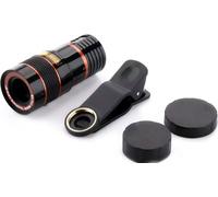 Kit d'objectif pour appareil photo de téléphone portable, télescope monoculaire universel 8x, objectif zoom mobile pour la plupart des smartphones