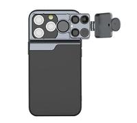 Kit d'objectifs de coque de téléphone pour iPhone 14 Series, objectif macro 30X - CPL grand angle - objectif fisheye 180° - Téléobjectif 2X (5 en 1 pour iPhone 14 pro)