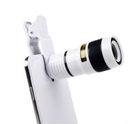 Kit d'objectifs multifonctions pour smartphones macro grand angle Fish Eye (blanc)