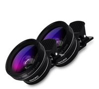 Kit d'objectifs pour Appareil Photo de téléphone Compatible avec iPhone, Samsung, Google, OnePlus, Honor, Oppo, Xiaomi, Redmi et Poco (2 Paquet*Kit d'objectifs)