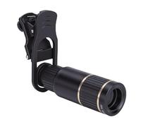 Kit d'objectifs pour Smartphone 4 en 1 avec téléobjectif 22x, Grand Angle 0,63x, fisheye 198°, Objectif Macro 15x et étui trépied de Voyage pour iPHO et Android.