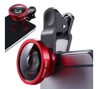 Kit d'objectifs pour téléphone portable - Super grand angle 0,4x, aspect verre métallique, design à clip facile à installer | Photos de nature en plein air, vlogging, streaming, transmission en direct