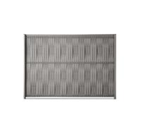 Kit d'occultation lattes composite à tresser H1m23 x L 2m50 maille 55Gris quartz