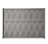 Kit d'occultation lattes composite à tresser H1m93 x L 2m50 maille 55 Gris quartz