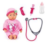Bayer Design 93378AA Poupée Docteur, Poupon Malade, Qui Parle, avec Accessoires, Corps Souple, 33cm