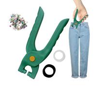 Kit d'Oeillets pour Tissu,Pince à Oeillets Manuelle Portable avec 200 Oeillets Métalliques | Kit d'Oeillets Robuste | de Presse à Œillets pour Cuir, Chaussures, Tissu, Ceinture, Bâches, Papier et