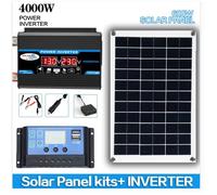 Kit d'onduleur solaire - ZIGOH - 6000W - Panneau 600W - Système 110V/220V - Noir