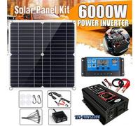 Kit d'onduleurs générateur solaire - 6000W - 200W panneau solaire - 100A contrôleur - 12V-110V