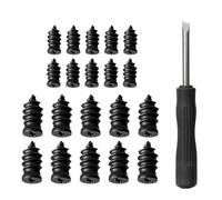 Kit d'ongles de réparation de pneus 22 pièces pour crevaison | Kit en caoutchouc pneu plat d'urgence | Instrument de route portable pour voiture, moto, vélo, camping