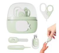 Kit d'ongles pour bébé, kit coupe-ongles pour bébé | Coupe-ongles de dessin animé 4 en 1 - Soins de toilettage, manucure sans danger, ensemble de pinces à lime et ciseaux à ongles pour la crèche, la m