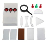 Kit d'optique prisme et lentille - Ensemble de lentilles triangulaires, convexes/concaves for les démonstrations d'expériences de lumière physique