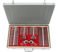 Kit d'optométrie, 266 pièces, mallette en aluminium, ROUGE