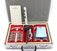 Kit D'optométrie de Jeu de Lentilles D'essai Optique 104 Pièces, Lunettes de Boîte D'optométrie Équipement D'optométrie Cadre de Lentille D'essai Optique, Lunettes de Test Oculaire Cadre de Lentille