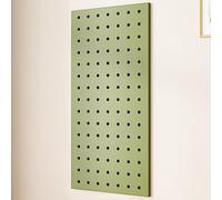 Kit d'organisation de panneaux perforés en bois à monter soi-même, panneau d'affichage mural pour garage et salle d'artisanat, organisateur d'outils polyvalent, rouge, 60 x 120 cm, parfait pour les