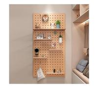 Kit d'organisation de panneaux perforés en bois - Organisateur mural pour la maison, le bureau et le garage, facile à monter - Parfait pour organiser les outils et les fournitures