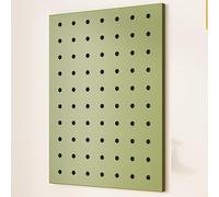 Kit d'organisation de panneaux perforés en bois rouge - Panneau d'affichage mural pour garage, atelier et salle d'artisanat, solution de rangement d'outils de 60 x 80 cm, idéal pour organiser les