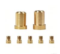 Kit d'orifice de jet LPG pour conversion de sèche-linge - 7 injecteurs en laiton - Adaptateur de gaz naturel vers propane WB28X24757 M6 x 0,75 - Taille du filetage (A)
