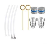 Kit d'orifice de lance à mousse 2 jeux avec buses robustes en acier inoxydable et boules filtrantes offrant une performance fiable pour le nettoyage des lances à mousse