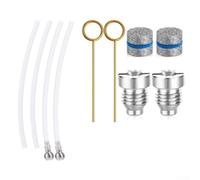 Kit d'orifice de lance à mousse, 2 jeux (buses de 0,04 po/1,1 mm) avec billes filtrantes en acier inoxydable et mailles de fabrication de mousse pour une génération de mousse dense et constante dans