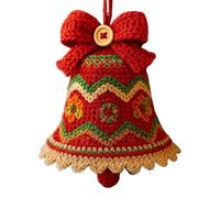 Kit D'ornement De Noël Au Crochet - Kit D'ornement De Cloche De Noël Au Crochet | Fournitures D'artisanat À La Main Pour Le Lien Familial Pratique De Pleine Conscience DÉCORATEURS DÉCOLATEURS ART ENSE