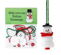 Kit D'Ornement De Noël en Boutons | Accrochable Et Éducatif - Kit De Loisir Créatif Ornements Boutons Sapin De Noël - pour Mur Salon Cheminée