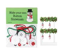 Kit D'Ornement De Noël en Boutons | Accrochable Et Éducatif - Kit De Loisir Créatif Ornements Boutons Sapin De Noël | pour Rebord De Fenêtre Porte Mur Salon Chambre Fête Et